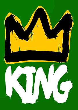 King Crown and Text Art
