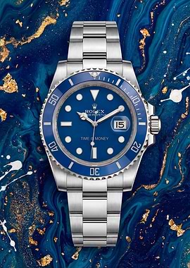 Rolex Submariner Blue Dial Watch