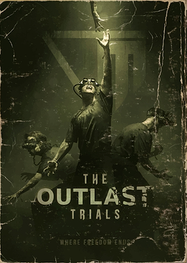 The Outlast Trials Video Game Vintage Style
