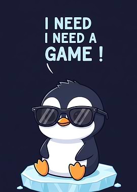 Cute Penguin Needs a Game