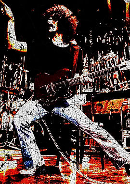 Rockstar Playing Guitar on Stage