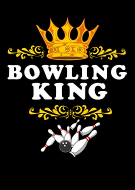 Bowling King Crown and Pins