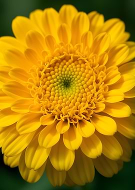 Close-up of a Yellow Chrysanthemum