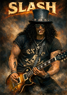 Slash Playing Guitar