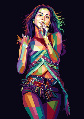 Jisoo BLACKPINK Pop Art Portrait