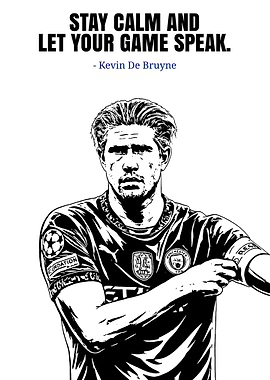 Kevin De Bruyne 'Stay Calm' Poster