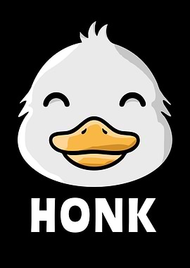 Cute Duck Face HONK Kids Kawaii Duck