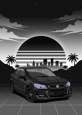 Black Holden VFII Commodore 2016