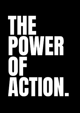 The Power of Action Text Art