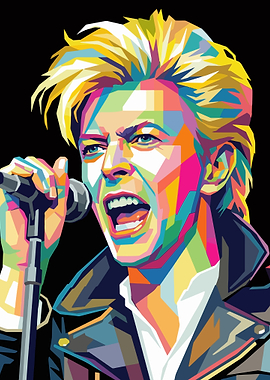 David Bowie Pop Art Portrait