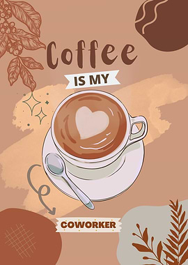 Coffee is my coworker text art