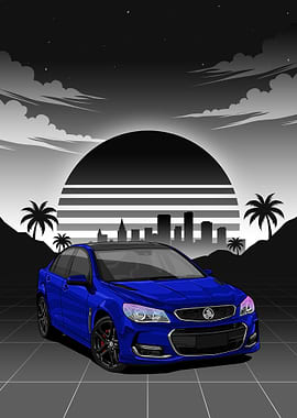 Blue Holden VFII Commodore 2016