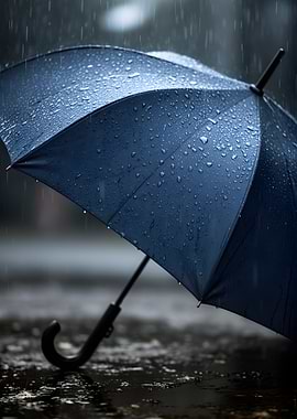 Umbrella in the rain