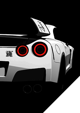 Nissan GT-R Rear View