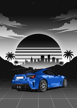 Blue Subaru BRZ STI Performance