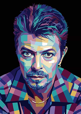 David Bowie Pop Art Portrait