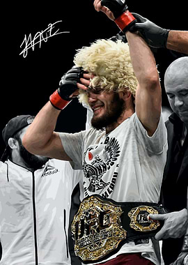 Khabib Nurmagomedov UFC Champion Celebration