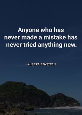 Albert Einstein quote about mistakes