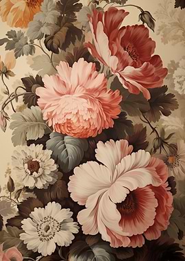 Vintage Floral Wallpaper