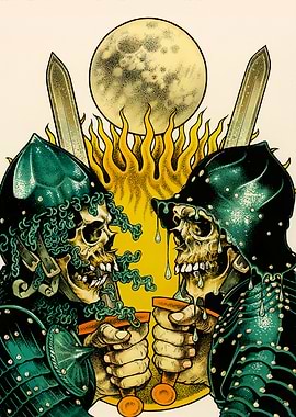 Skeletons in Armor with Swords