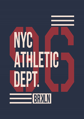 NYC Athletic Dept. 96 Brooklyn Graphic