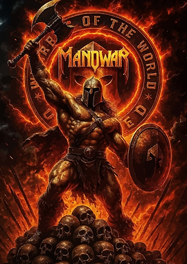 Manowar Warrior on Skulls