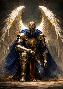 Angelic Knight in Golden Armor