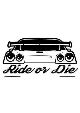Ride or Die Car Graphic