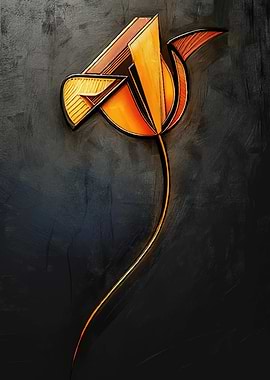 Abstract Geometric Flower