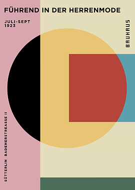 Bauhaus Poster 'Führend in der Herrenmode'