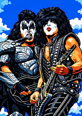 KISS Band Members in Concert