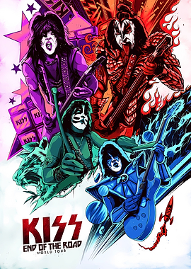 KISS End of the Road World Tour Poster