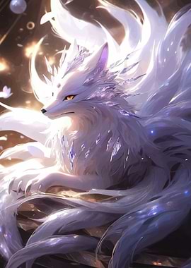 Mythical Ice Fox Spirit