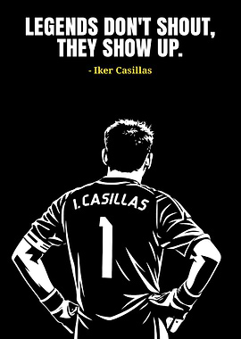 Iker Casillas Quote Poster