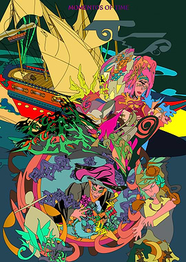 Surreal Ship and Figures