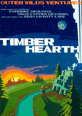 Outer Wilds Ventures Timber Hearth Poster