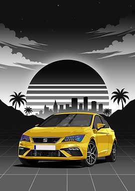 Yellow Seat Leon SC