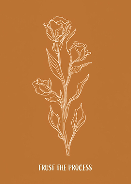 Trust the Process Minimal Art