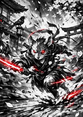 Samurai Mouse Warrior