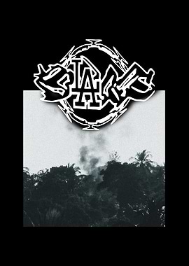 LA Logo Over Smoky Jungle