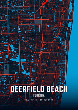 Deerfield Beach City Map