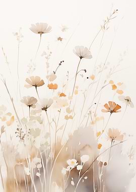 Wildflowers in Soft Tones