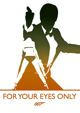 For Your Eyes Only Minimalist Poster