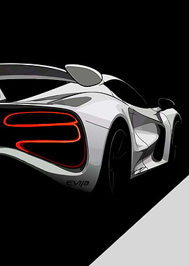 Lotus Evija rear view