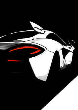 McLaren Car Illustration