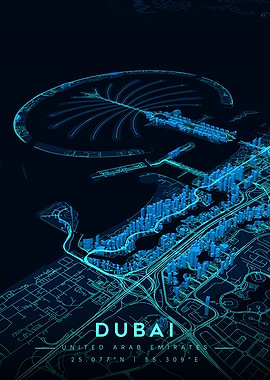 Dubai City Quantum Hologram