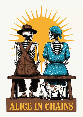 Alice in Chains Skeleton Couple