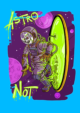Astronaut Emerging from a Portal