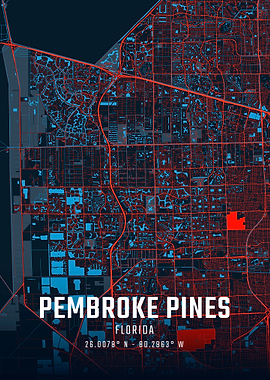 Pembroke Pines City Map