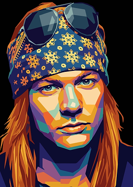 Axl Rose Pop Art Portrait